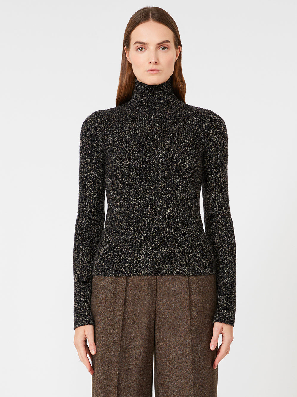 MAX MARA Wool and Cashmere Turtleneck Sweater