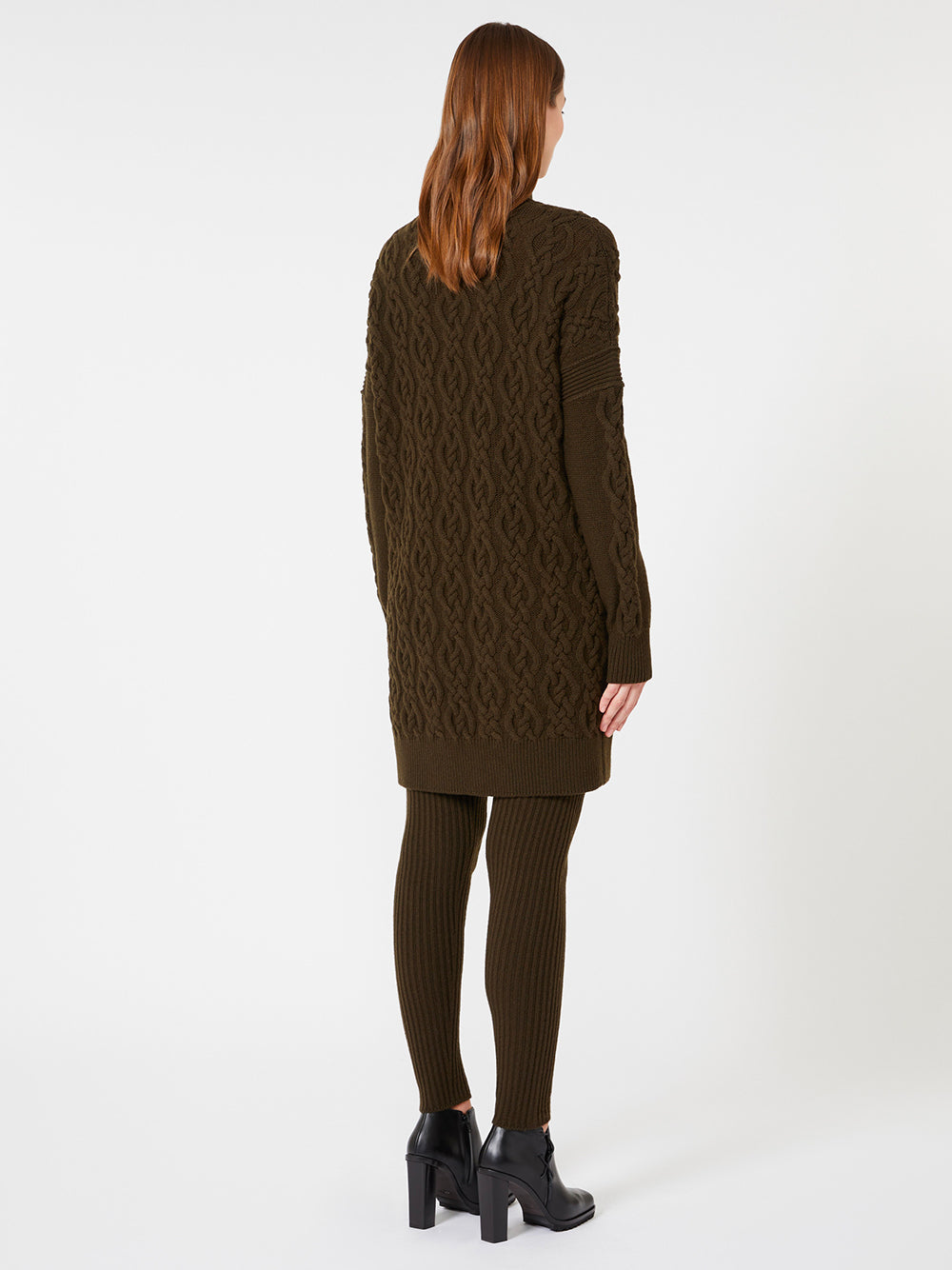 MAX MARA Cashmere Blend Cable-Knit Dress