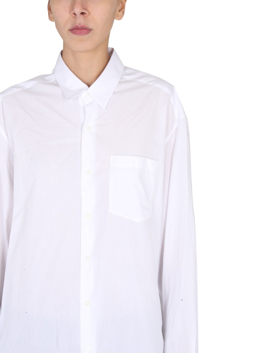 ANN DEMEULEMEESTER Pointed Collar Front Button Women's Shirt