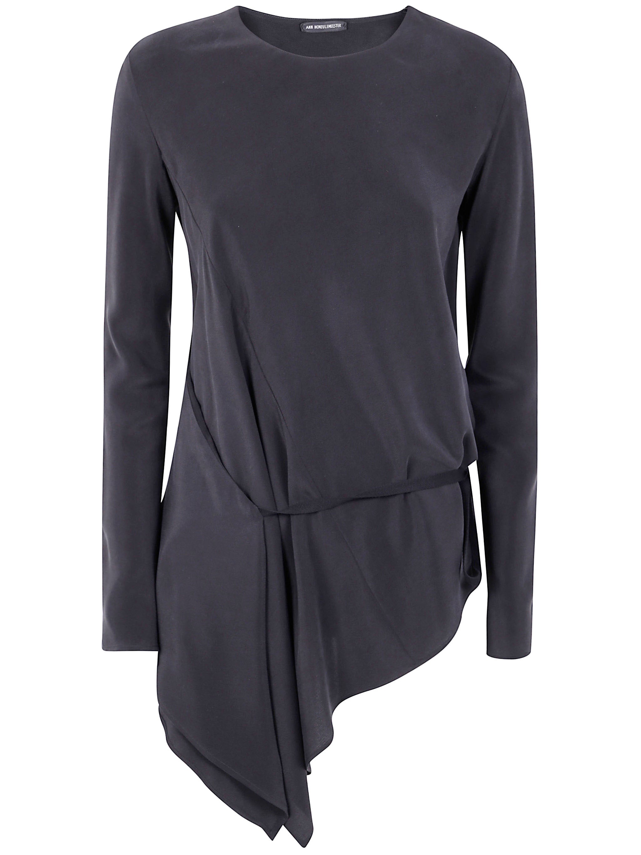 ANN DEMEULEMEESTER Deana Long Sleeve Asymmetric Top