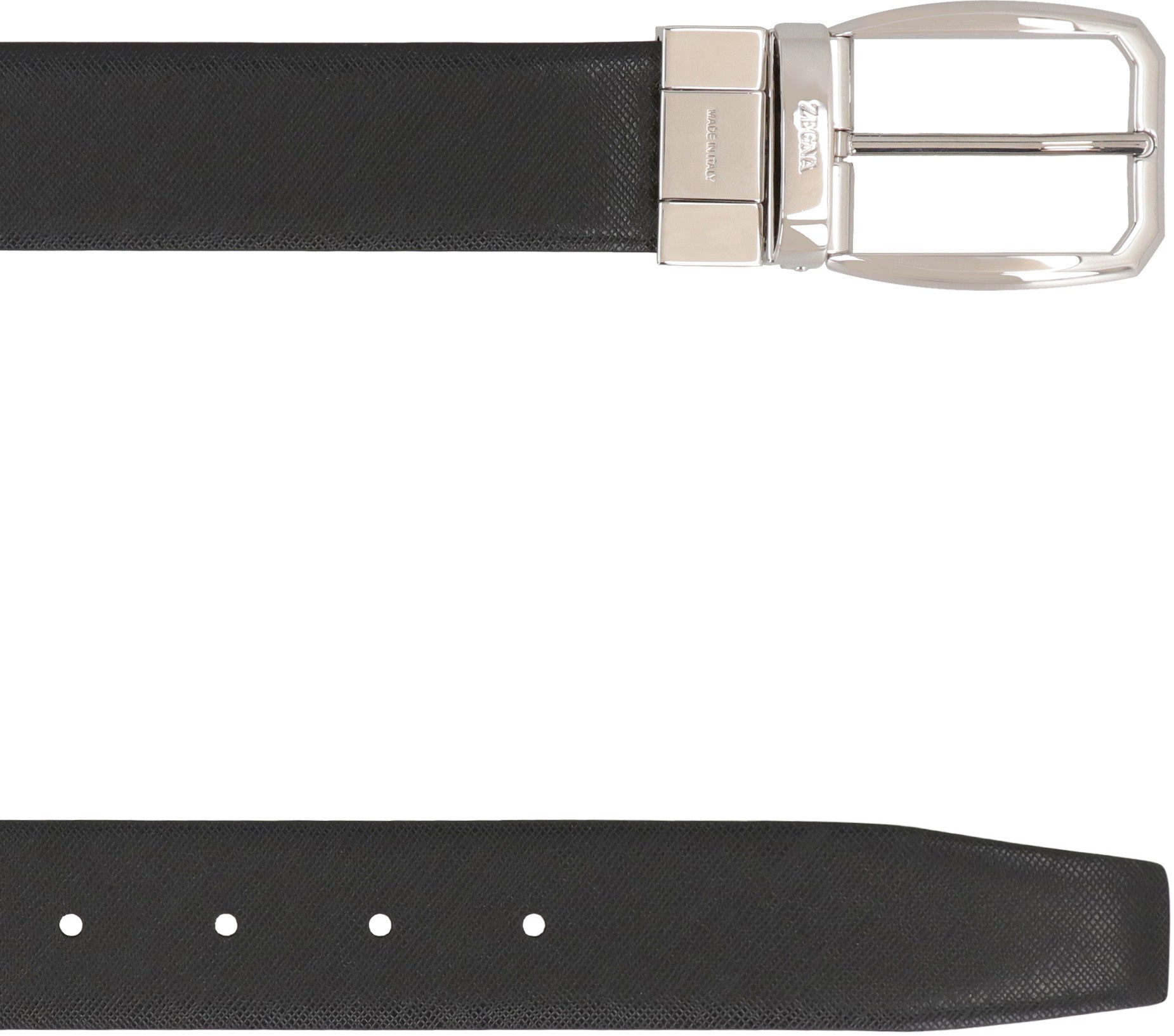 ZEGNA Reversible Leather Belt - 3.5 cm Height