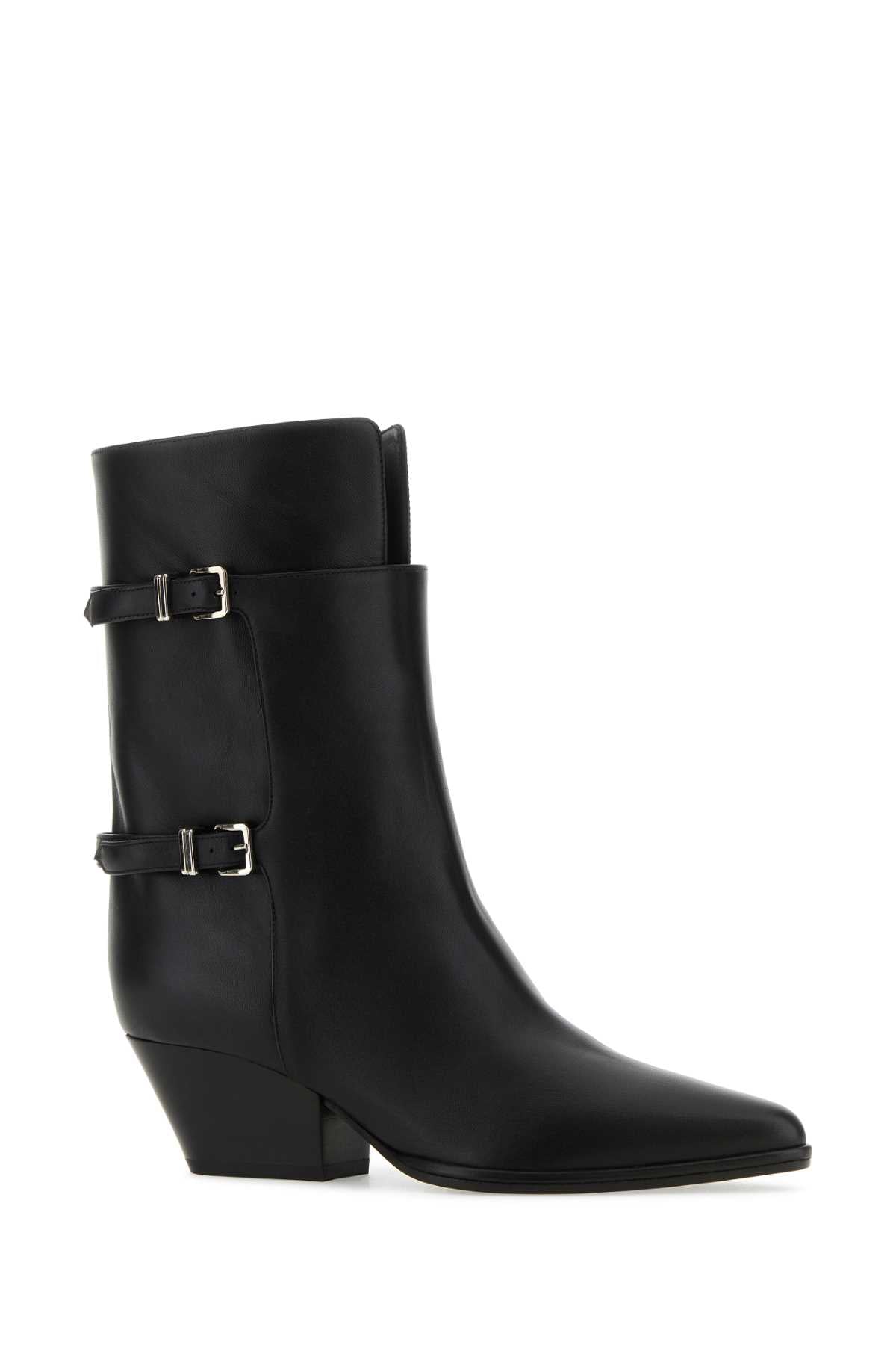 SERGIO ROSSI Thalestris Leather Ankle Boots for Women