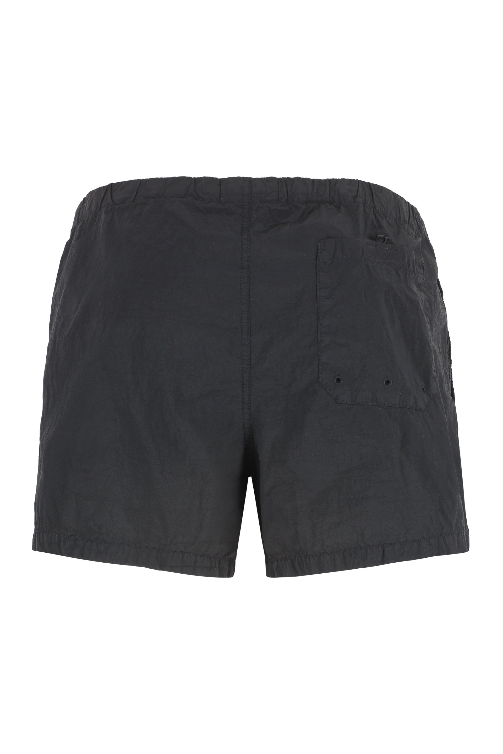 STONE ISLAND Eco-Friendly Nylon Swim Shorts for Men - Perfect for Beach Days