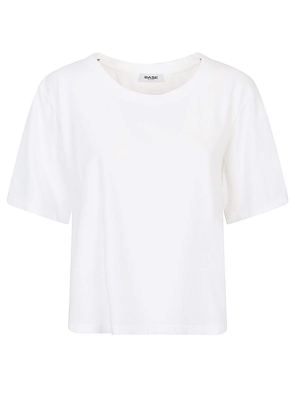 BASE MILANO Cotton Blend Crew Neck T-Shirt - Women's - SS25