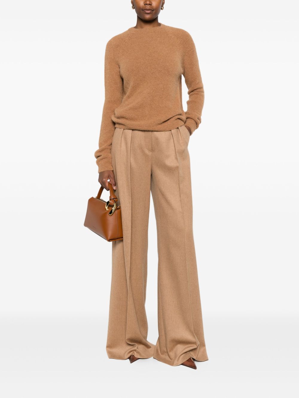 BASE MILANO Wool Crewneck Sweater for Women