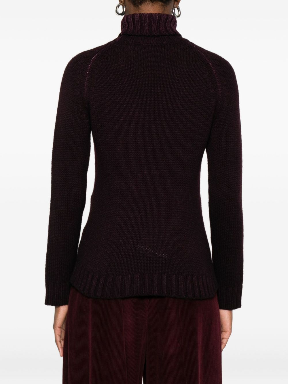 BASE MILANO Wool Turtleneck Jumper for Women