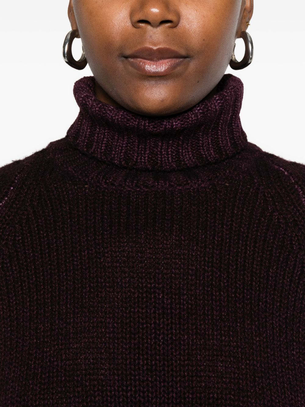 BASE MILANO Wool Turtleneck Jumper for Women