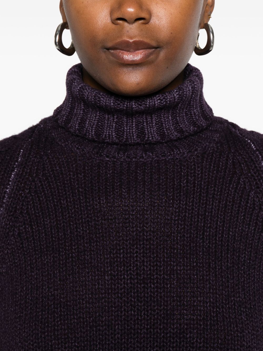 BASE MILANO Wool Turtleneck Jumper