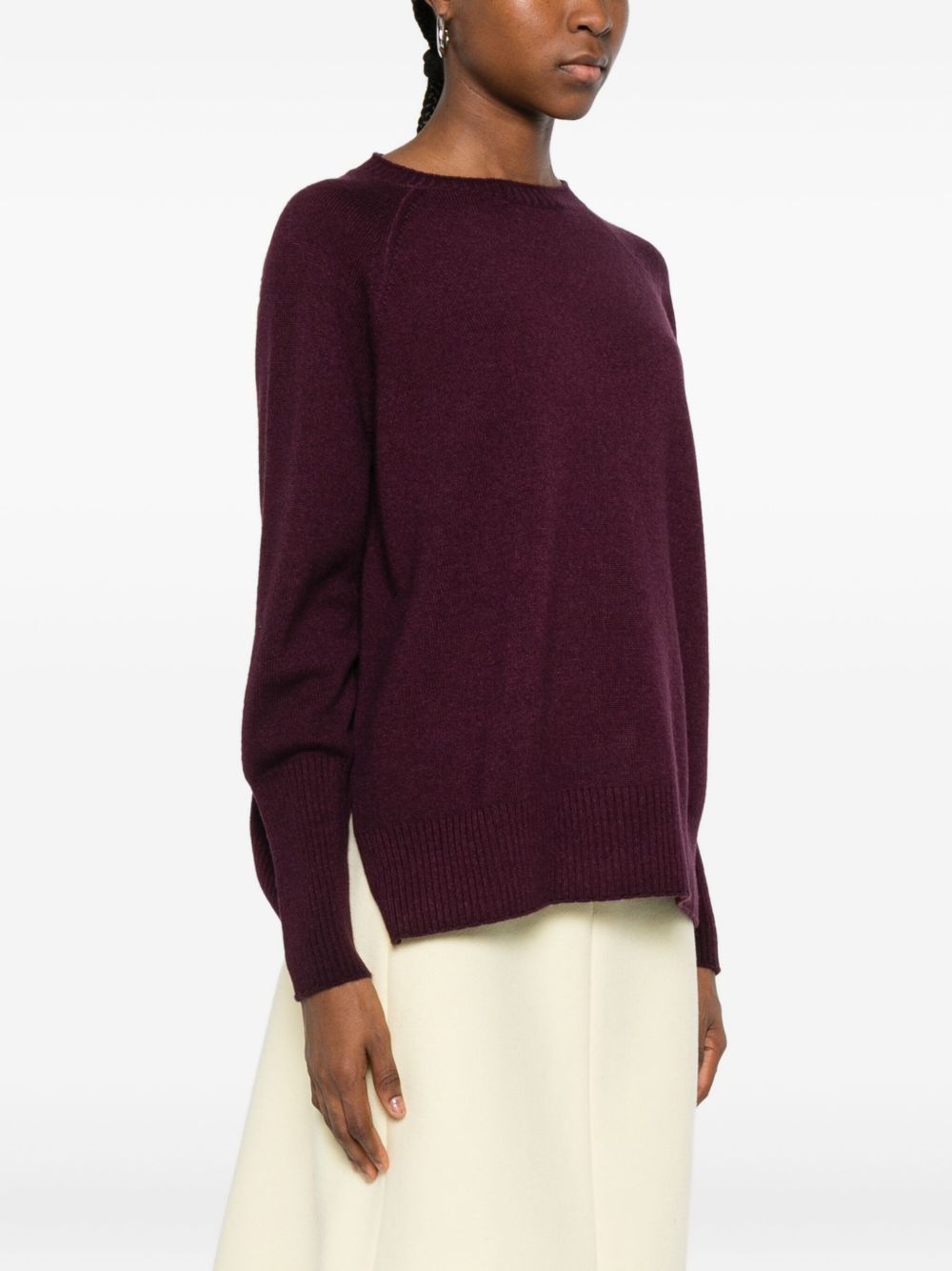BASE MILANO Wool Crewneck Sweater for Women