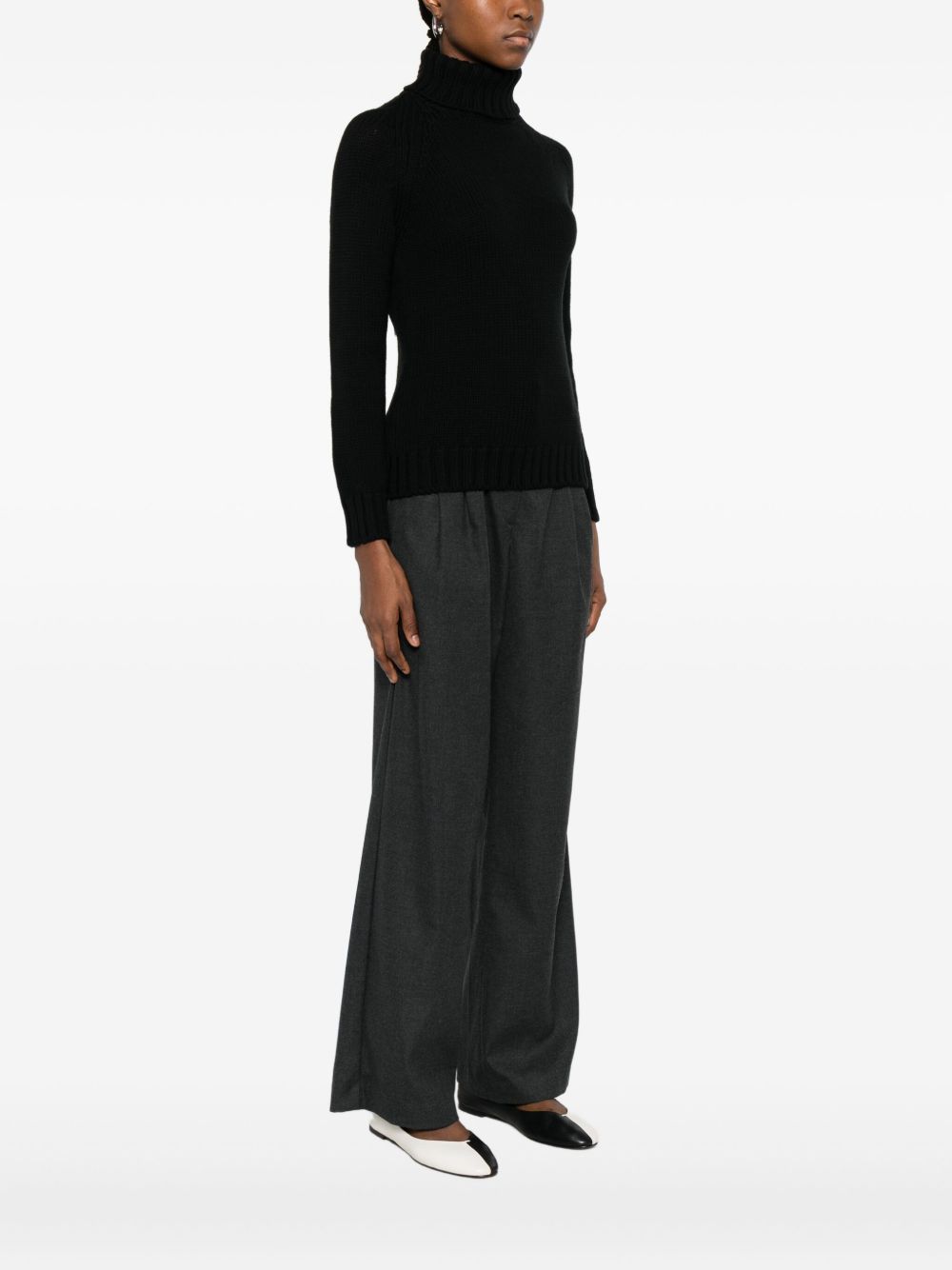BASE MILANO Wool Turtleneck Jumper for Women