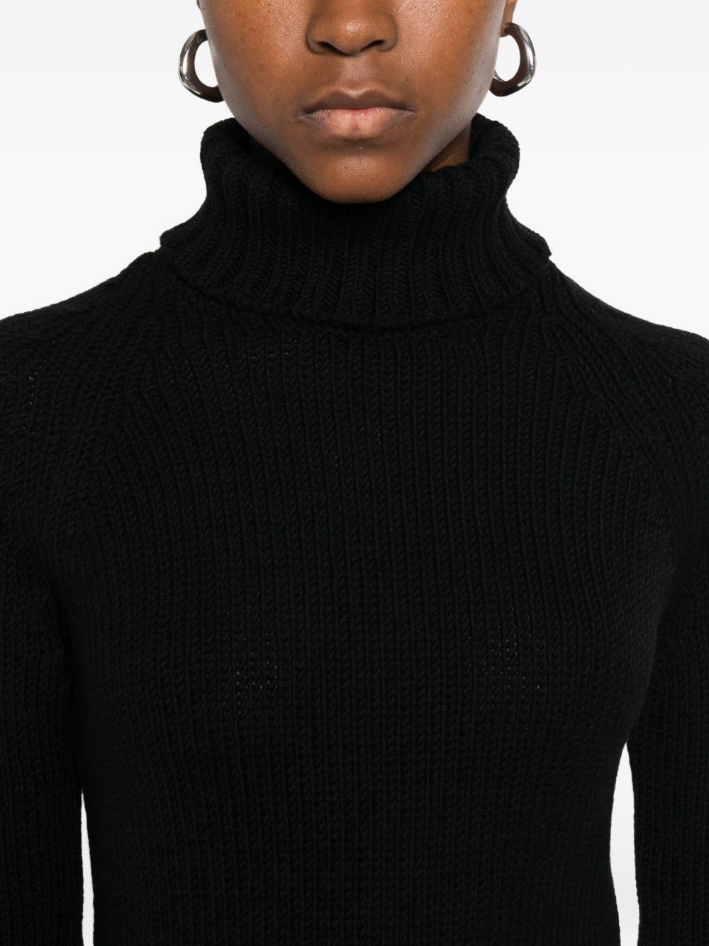 BASE MILANO Wool Turtleneck Jumper for Women