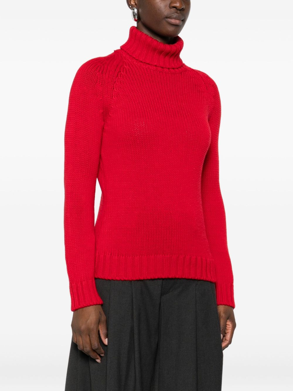 BASE MILANO Wool Turtle-Neck Jumper