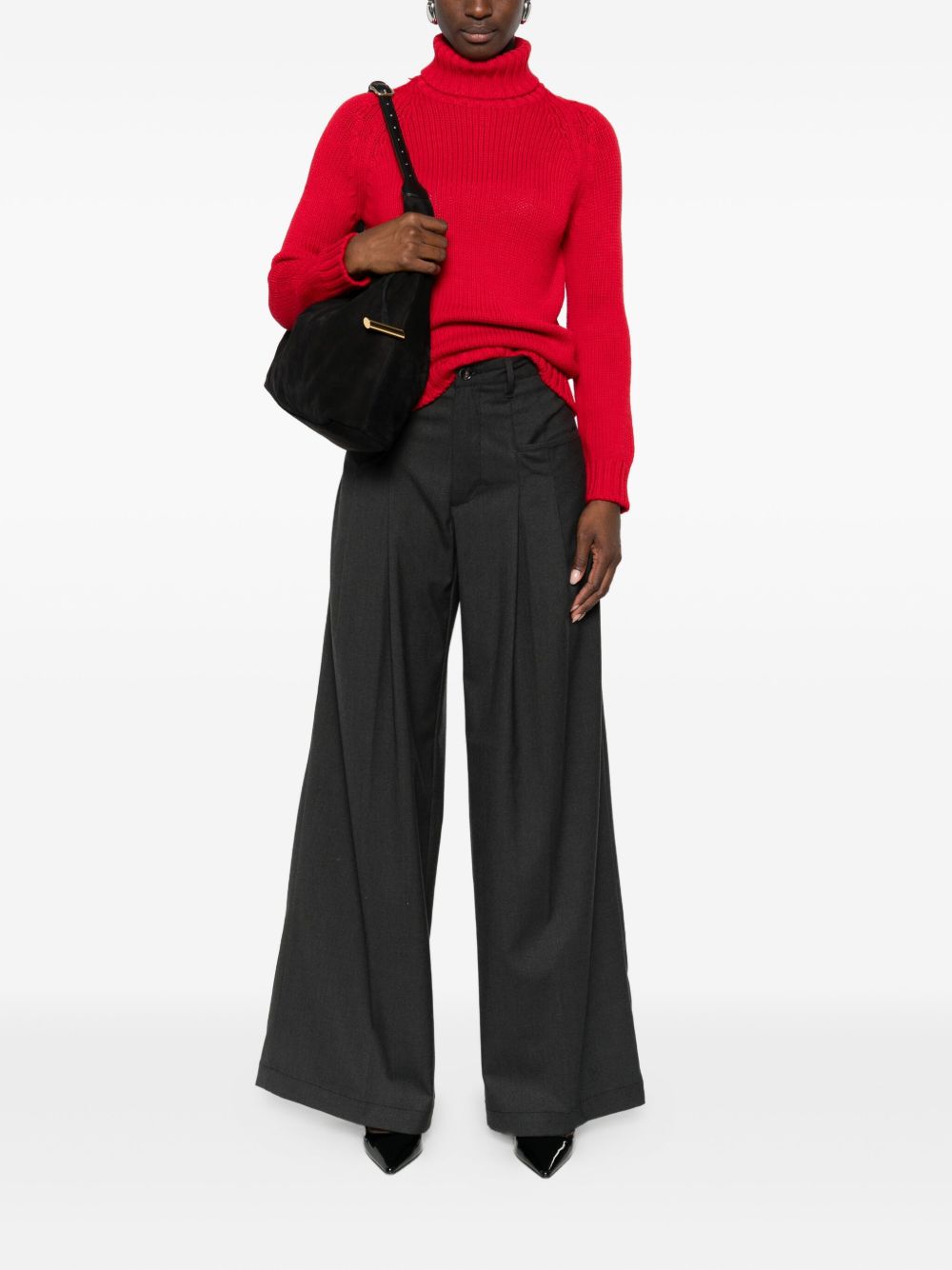 BASE MILANO Wool Turtle-Neck Jumper