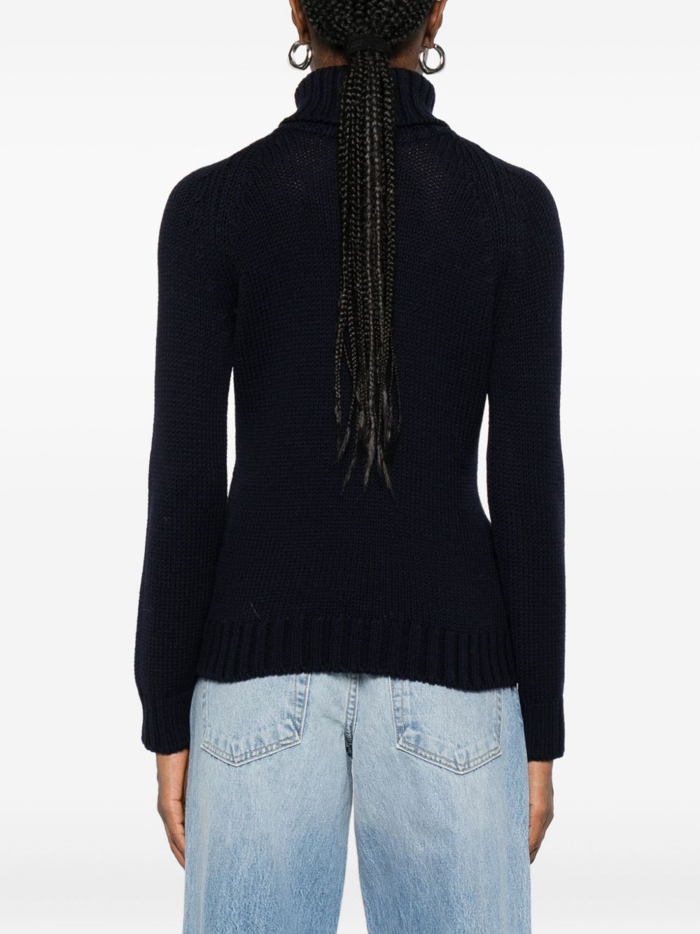 BASE MILANO Women's Wool Turtle-Neck Jumper