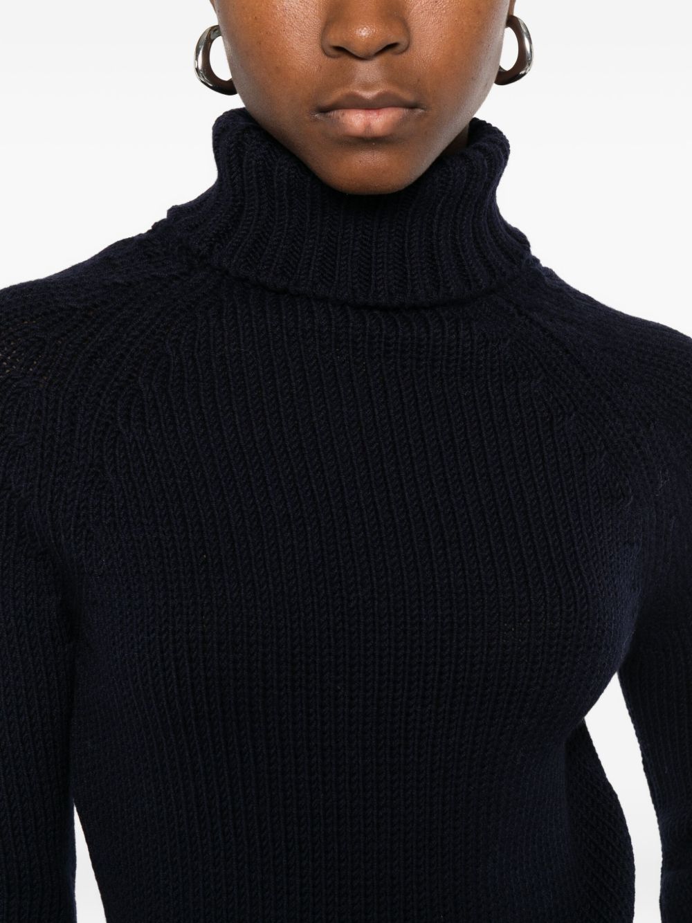 BASE MILANO Women's Wool Turtle-Neck Jumper
