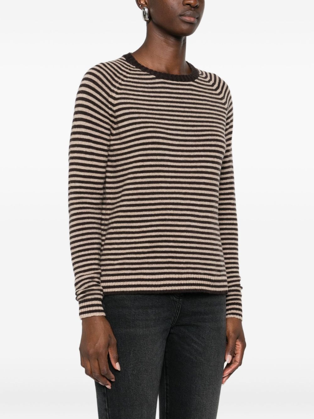 BASE MILANO Striped Wool Sweater for Women - FW25