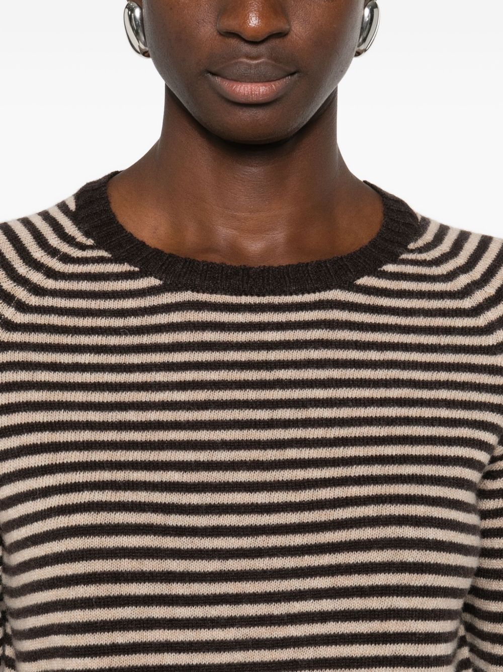 BASE MILANO Striped Wool Sweater for Women - FW25