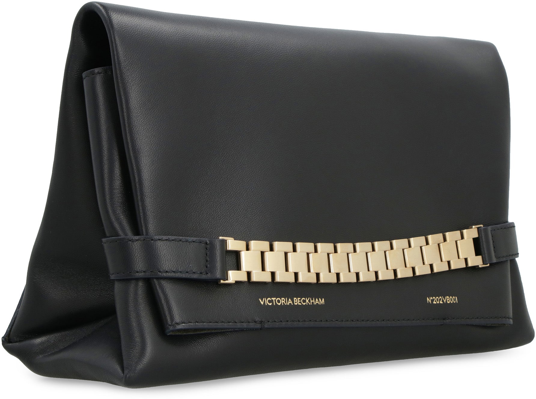 VICTORIA BECKHAM Mini Chain Leather Clutch