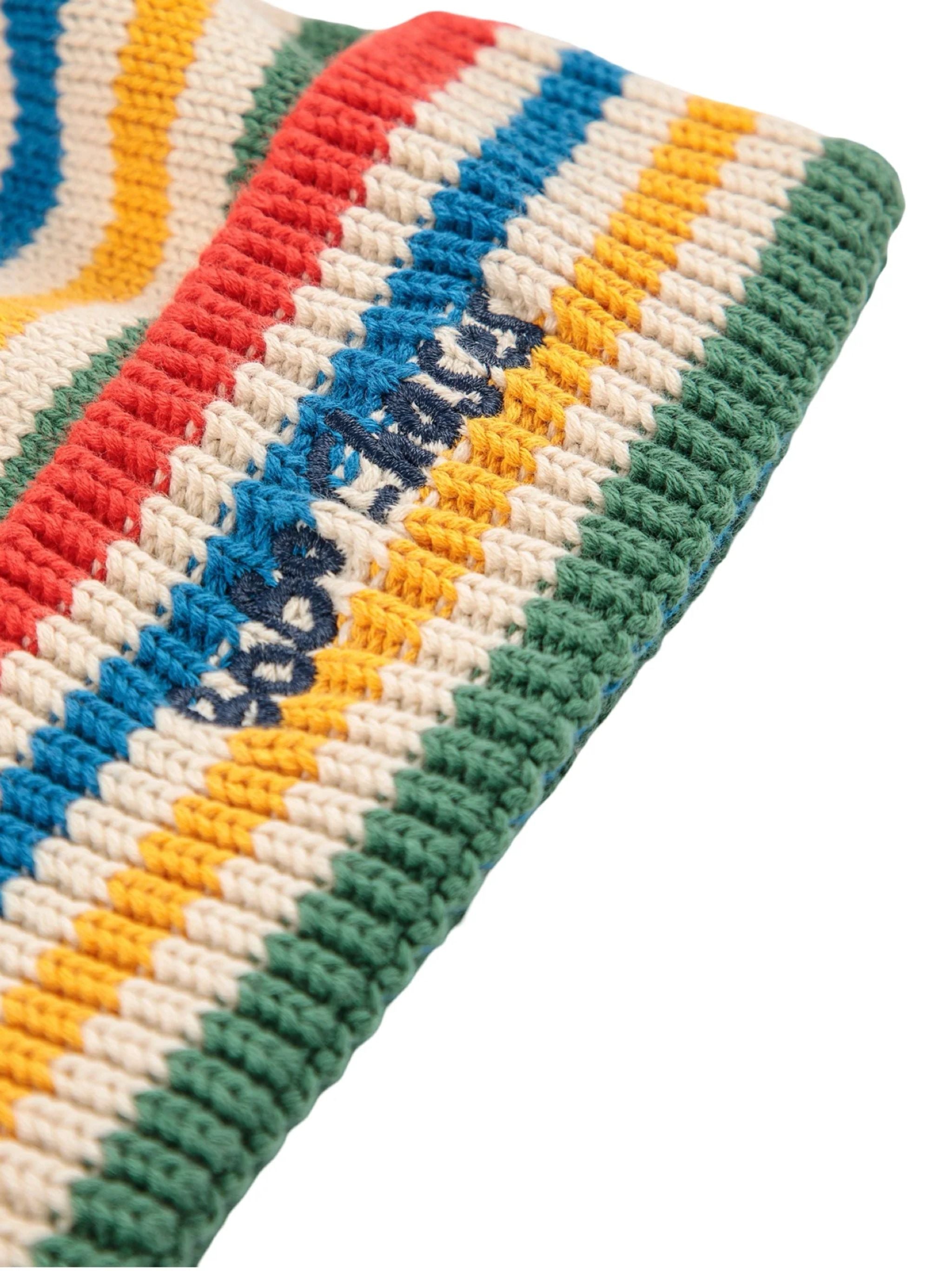 BOBO CHOSES Tic Tac Toe Knitted Striped Beanie