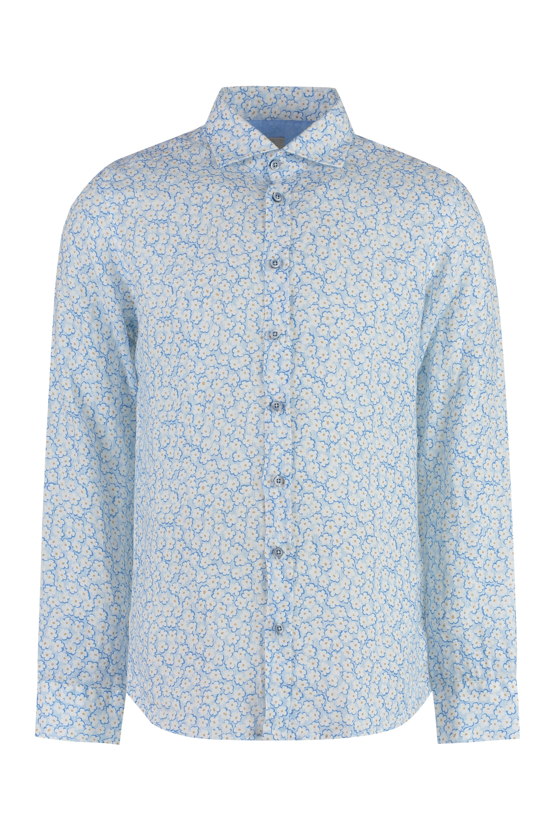 BASTONCINO Printed Cotton Shirt with Decorative Charms - SS24
