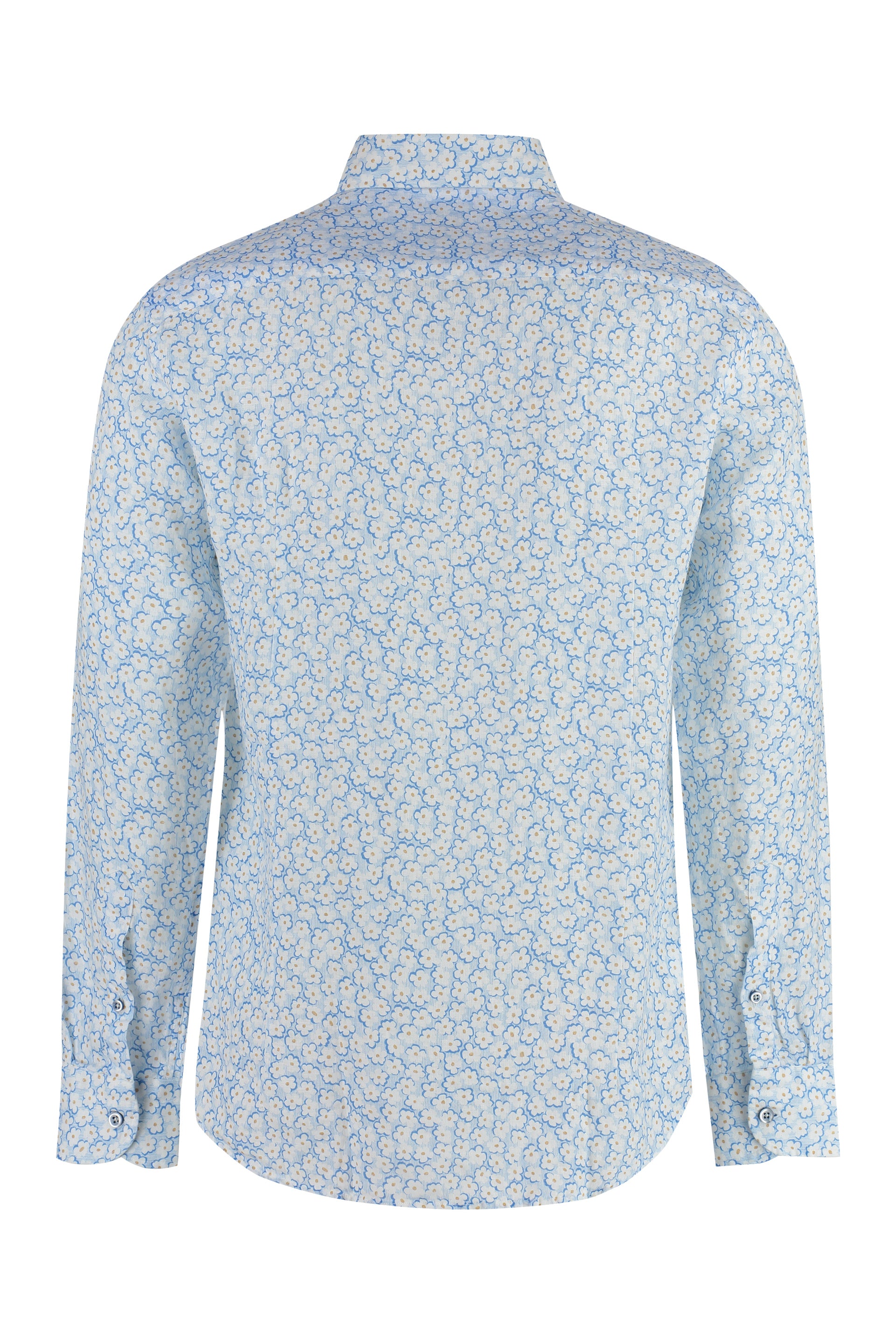 BASTONCINO Printed Cotton Shirt with Decorative Charms - SS24