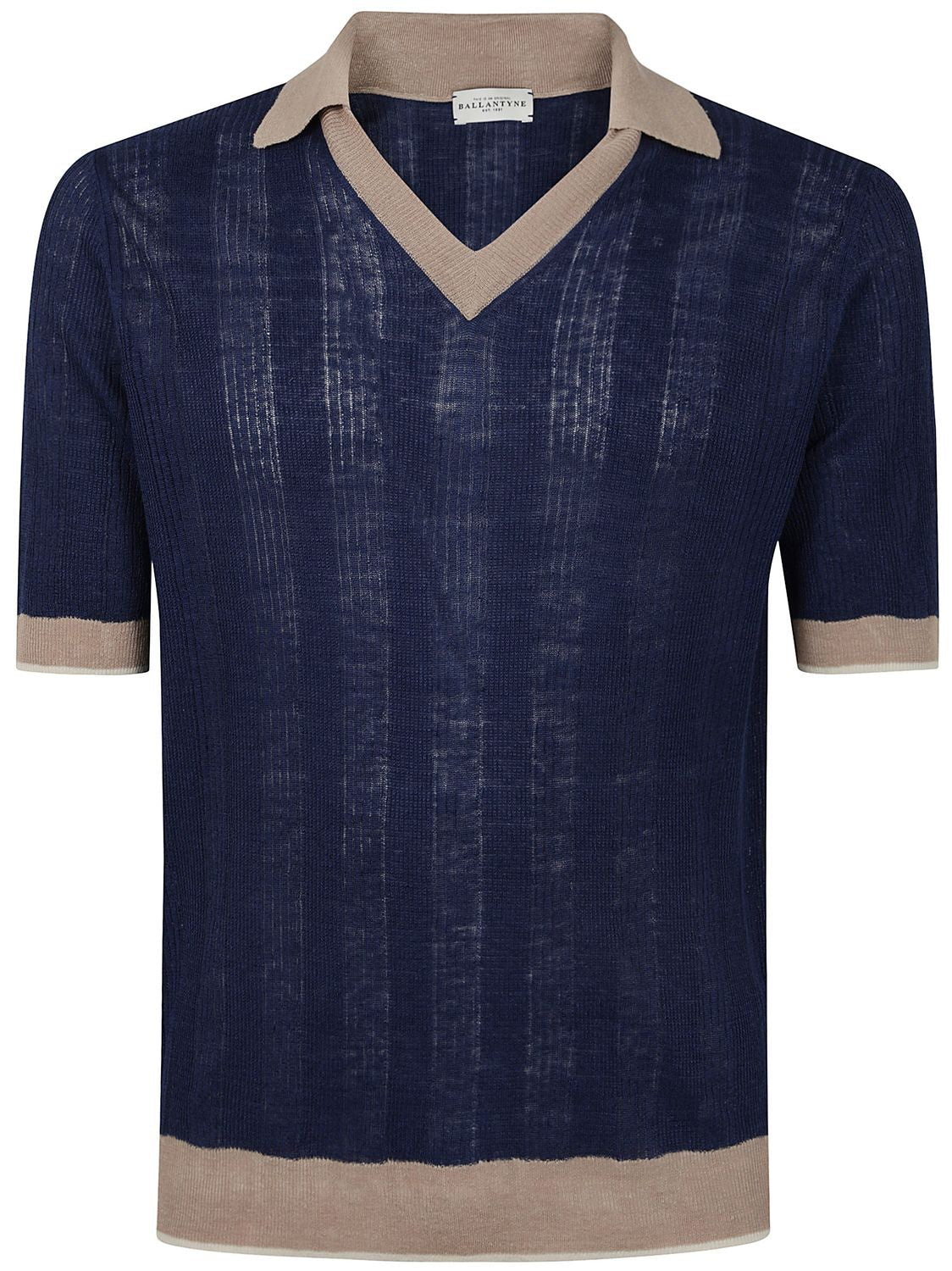 BALLANTYNE Short Sleeves Mini Polo for Men