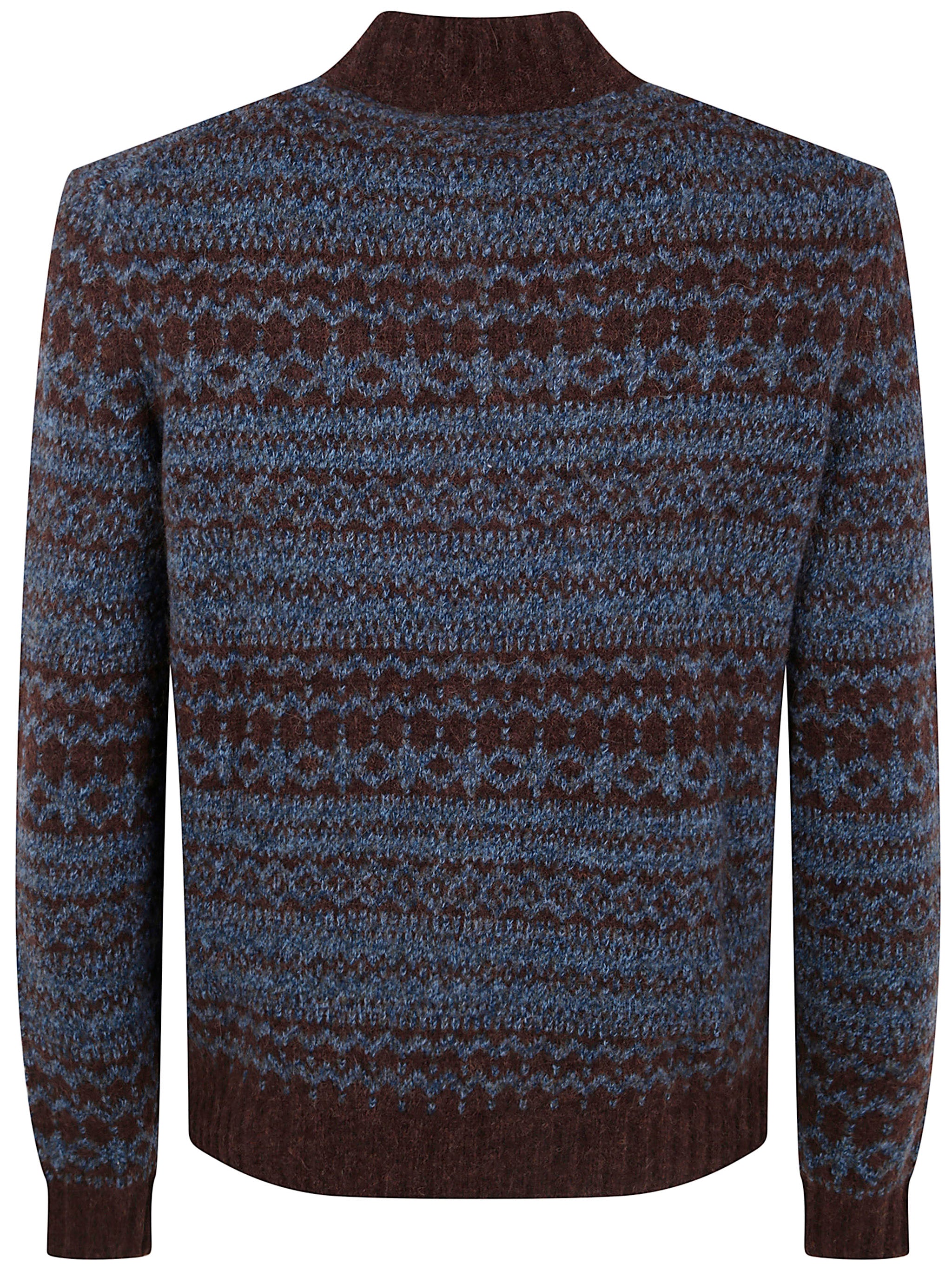 BALLANTYNE Men's T Neck Cardigan