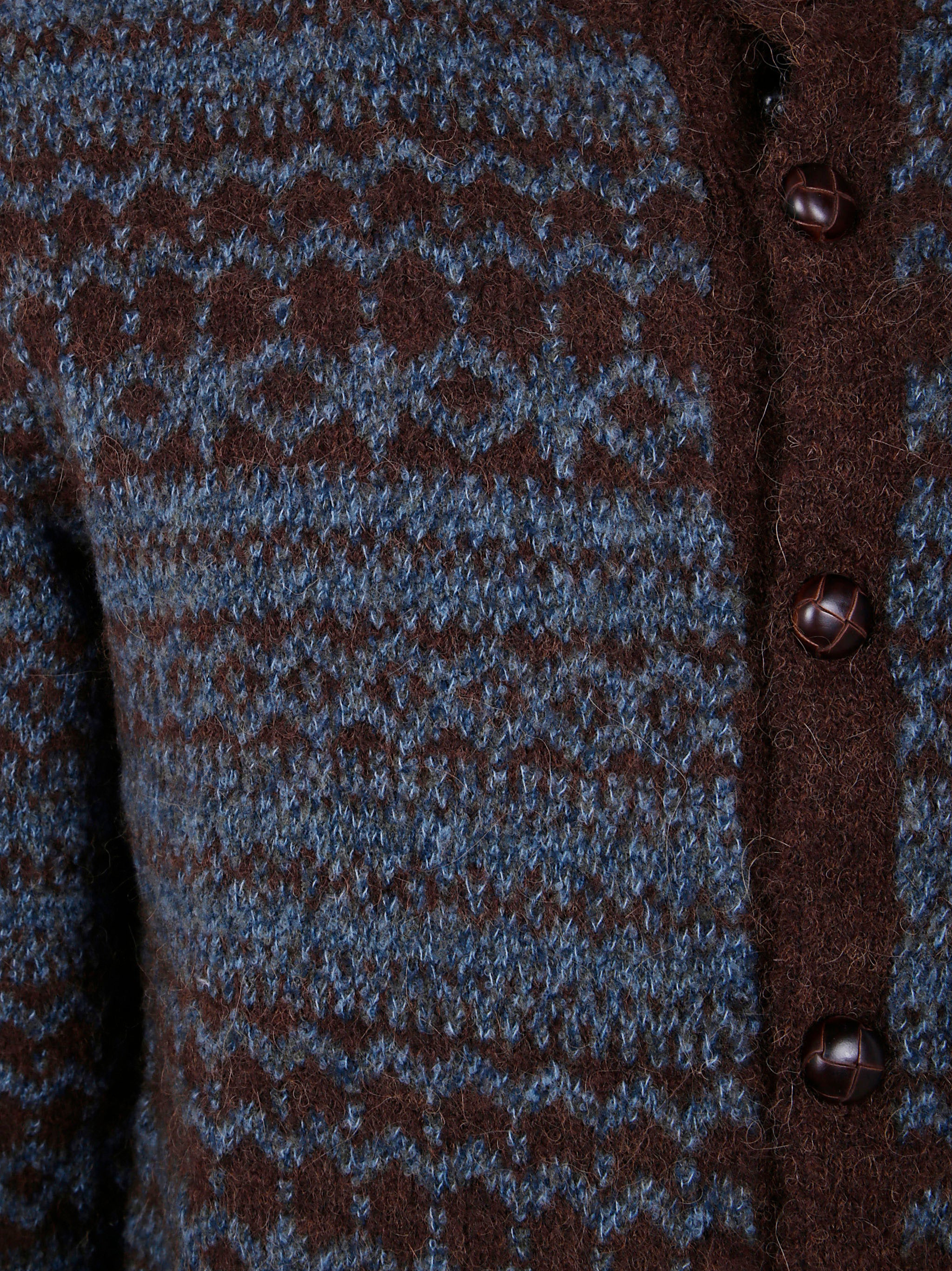 BALLANTYNE Men's T Neck Cardigan