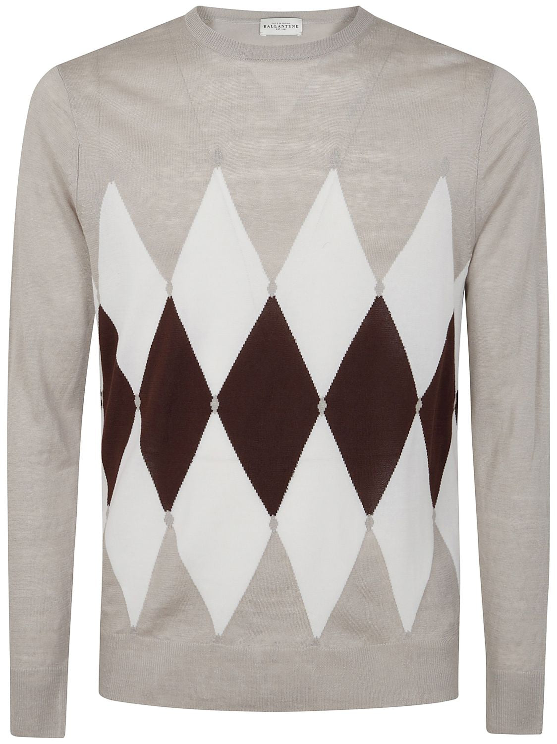 BALLANTYNE Diamond Knit Pullover for Men - SS25