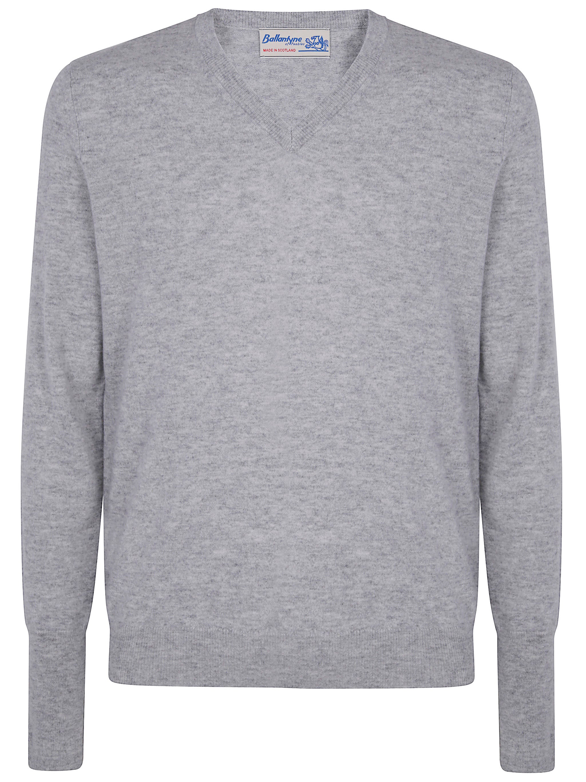 BALLANTYNE V Neck Pullover for Men - Cozy Cashmere Knit