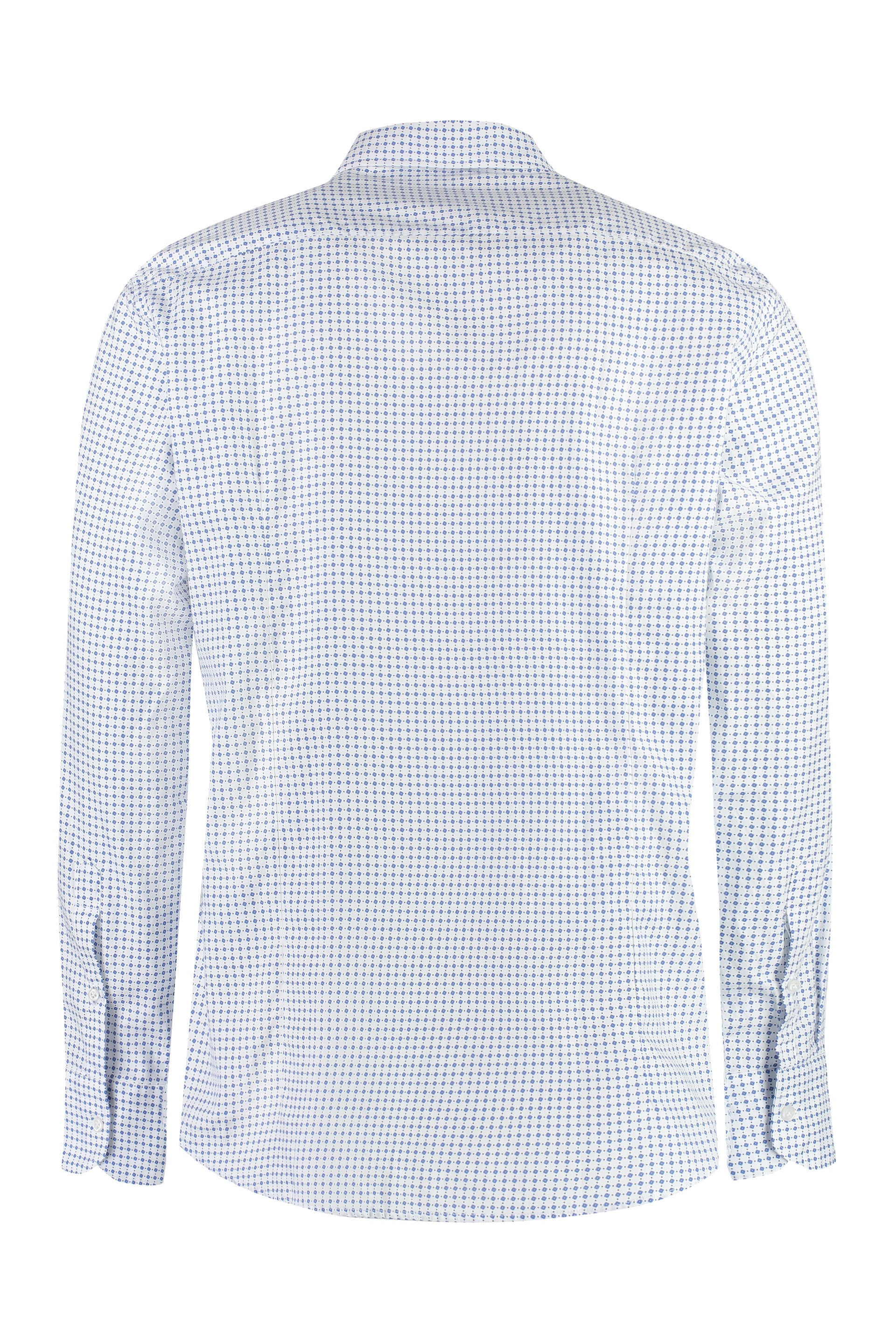 BASTONCINO Men's Cotton Shirt with Rounded Hem