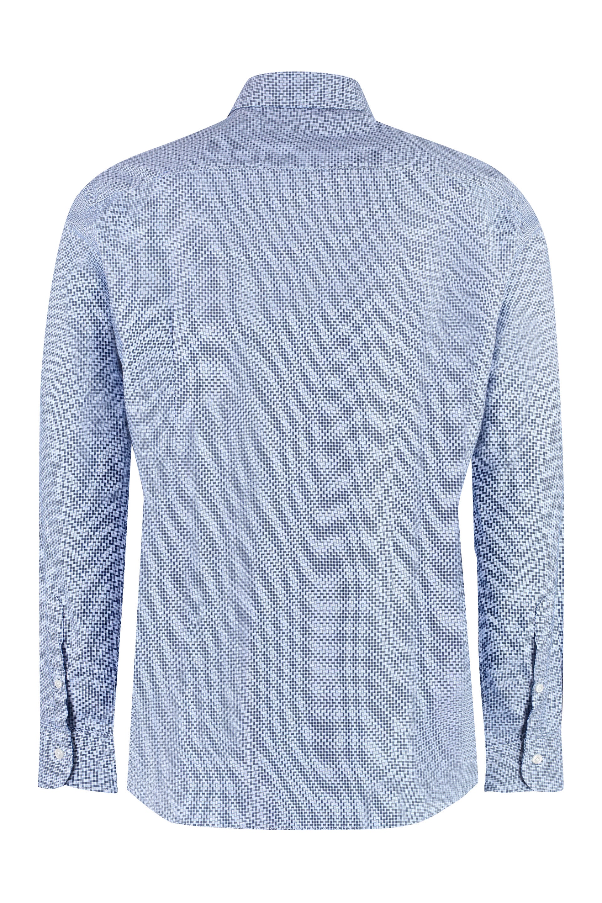 BASTONCINO Men's Cotton Shirt with Rounded Hem