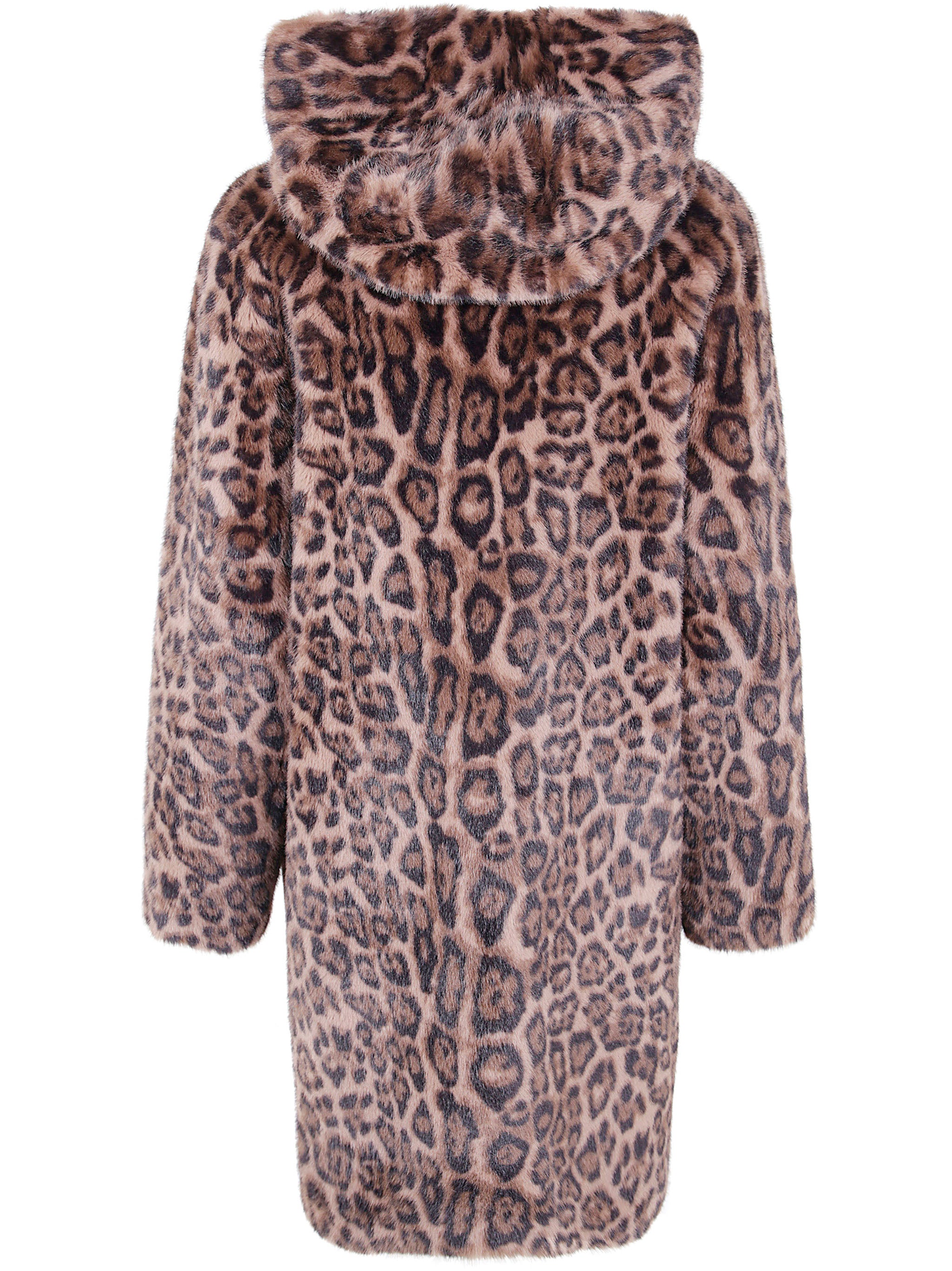 BETTA CORRADI Reversible Hooded Full Zip Long Jacket