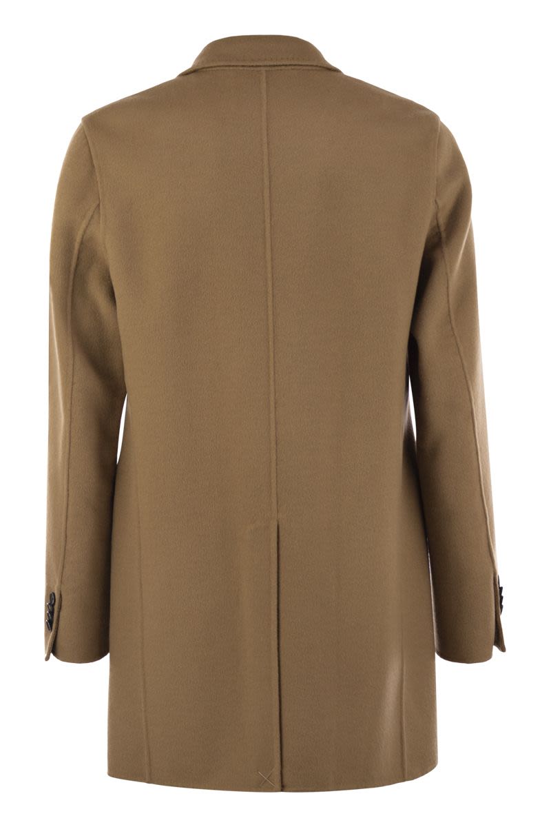 PALTÓ Double-Breasted Tailored Men's Coat with Lance Lapels