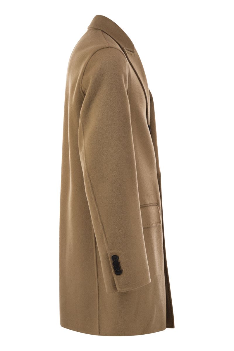 PALTÓ Double-Breasted Tailored Men's Coat with Lance Lapels