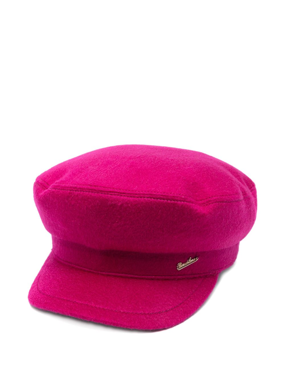 BORSALINO Cashmere Flat Crown Cap with Short Brim