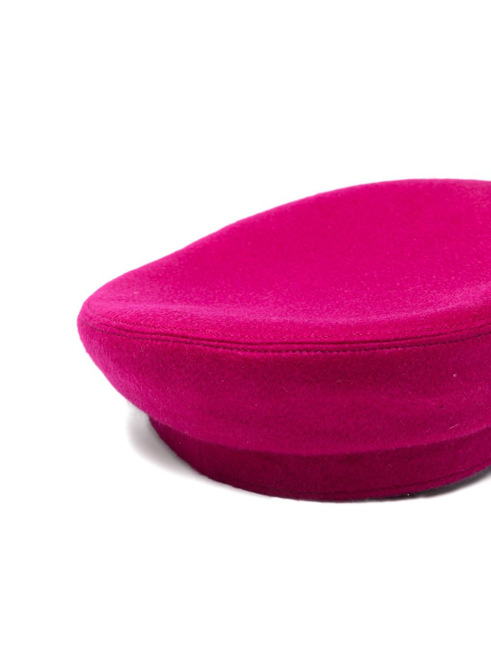 BORSALINO Cashmere Flat Crown Cap with Short Brim