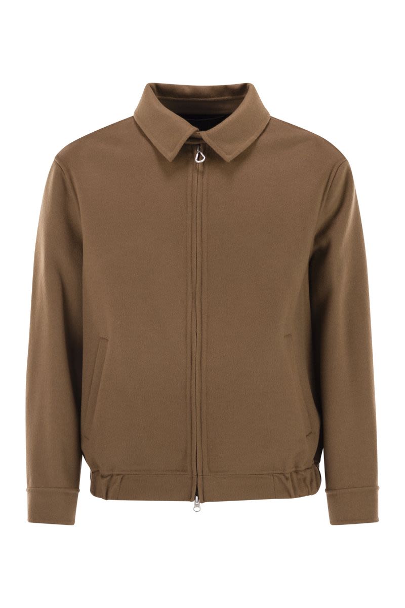 PALTÓ Short Wool Bomber Jacket with Adjustable Fit