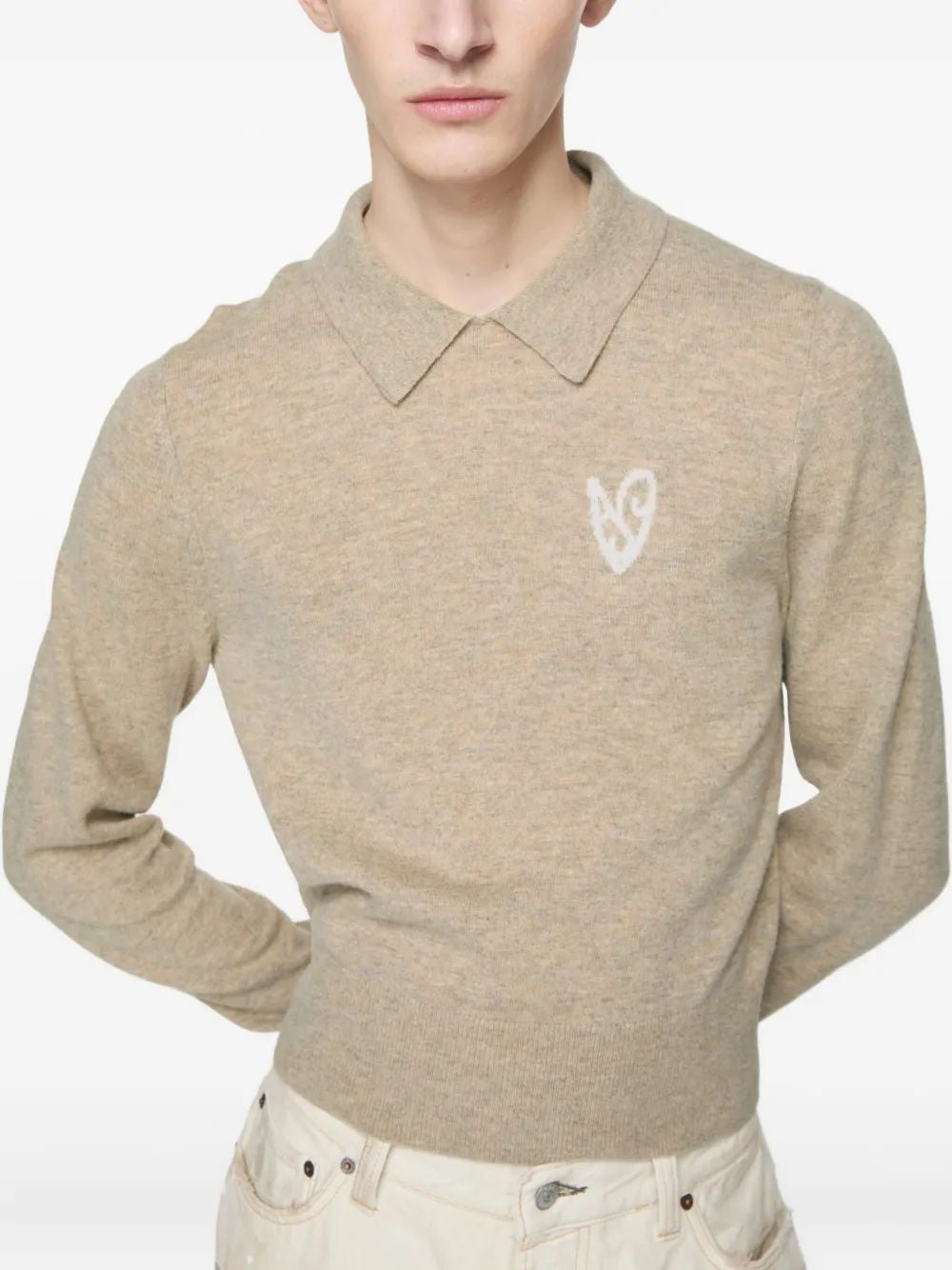 ACNE STUDIOS Heart Richard Yak Blend Knit Sweater