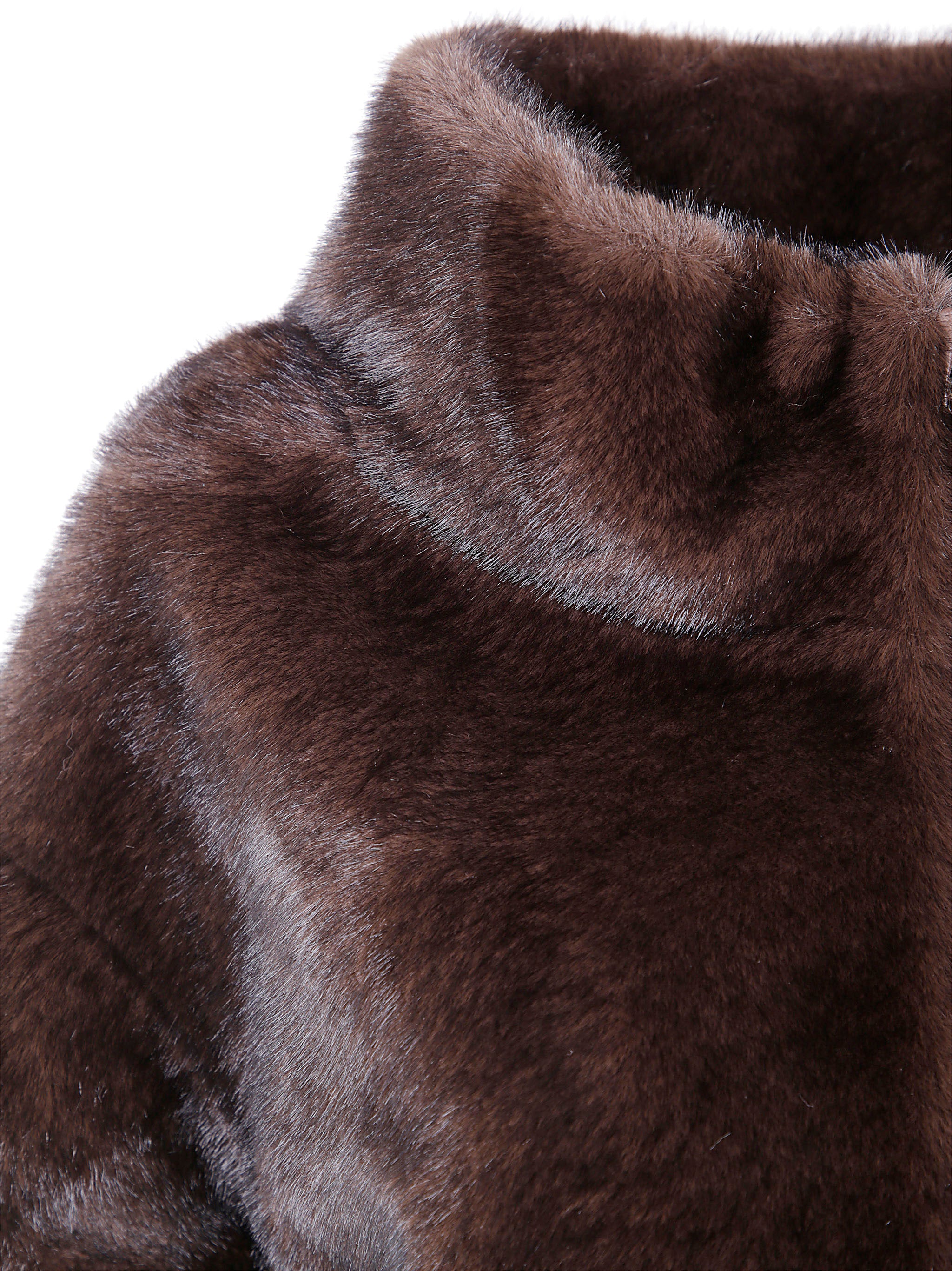 BETTA CORRADI Mink Cache Couer Zip Jacket for Women