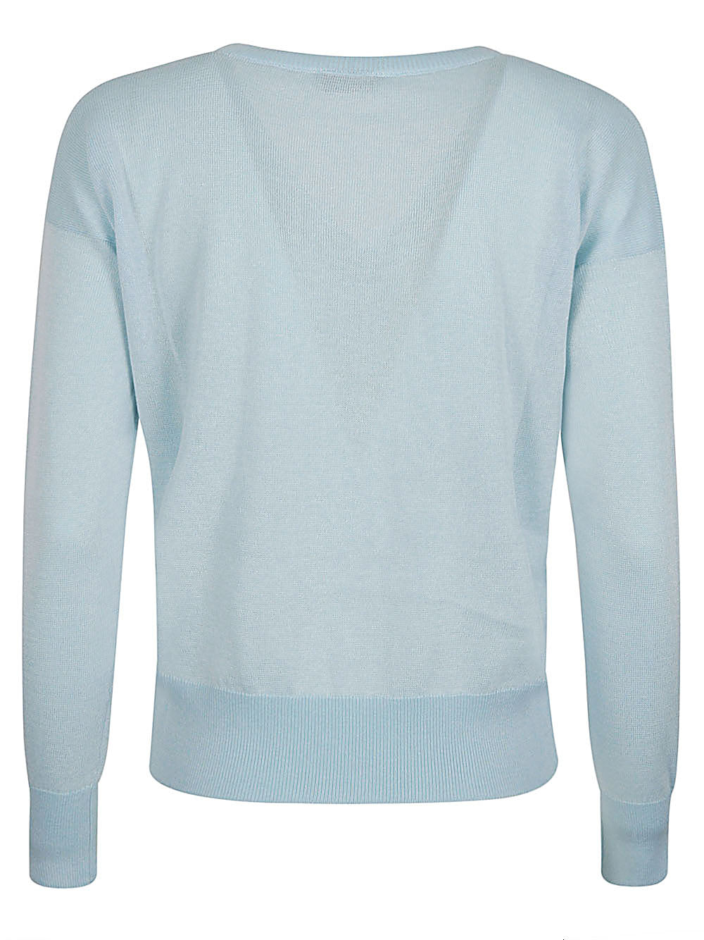 BASE MILANO Women's Cotton Blend V-Neck Sweater