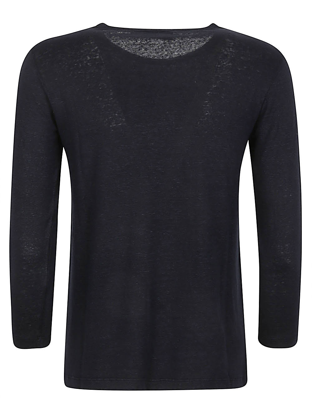 BASE MILANO Long Sleeve Linen T-Shirt for Women