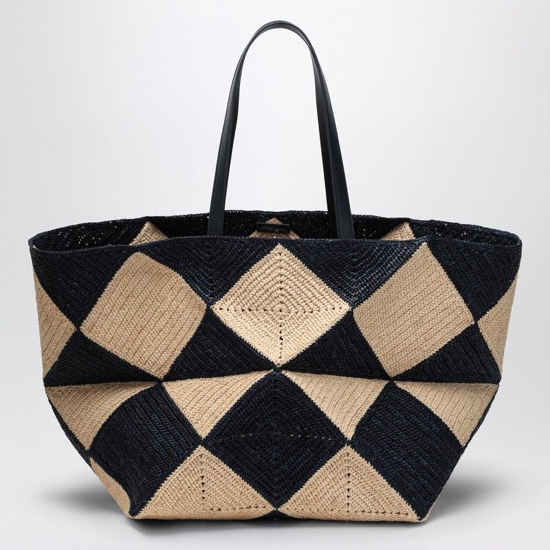 LOEWE Large Geometric Design Tote Handbag