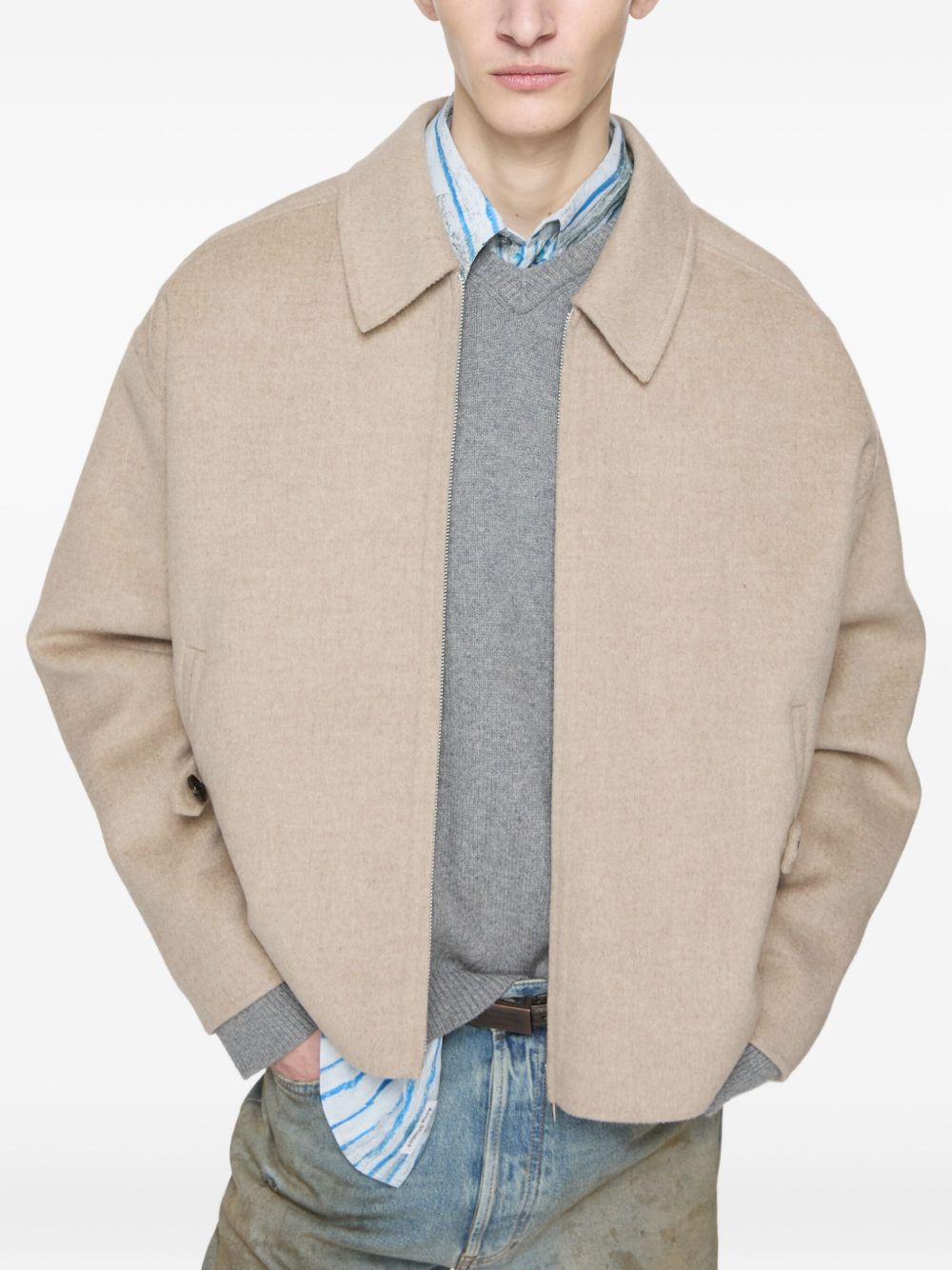 ACNE STUDIOS Zip Front Jacket for Men
