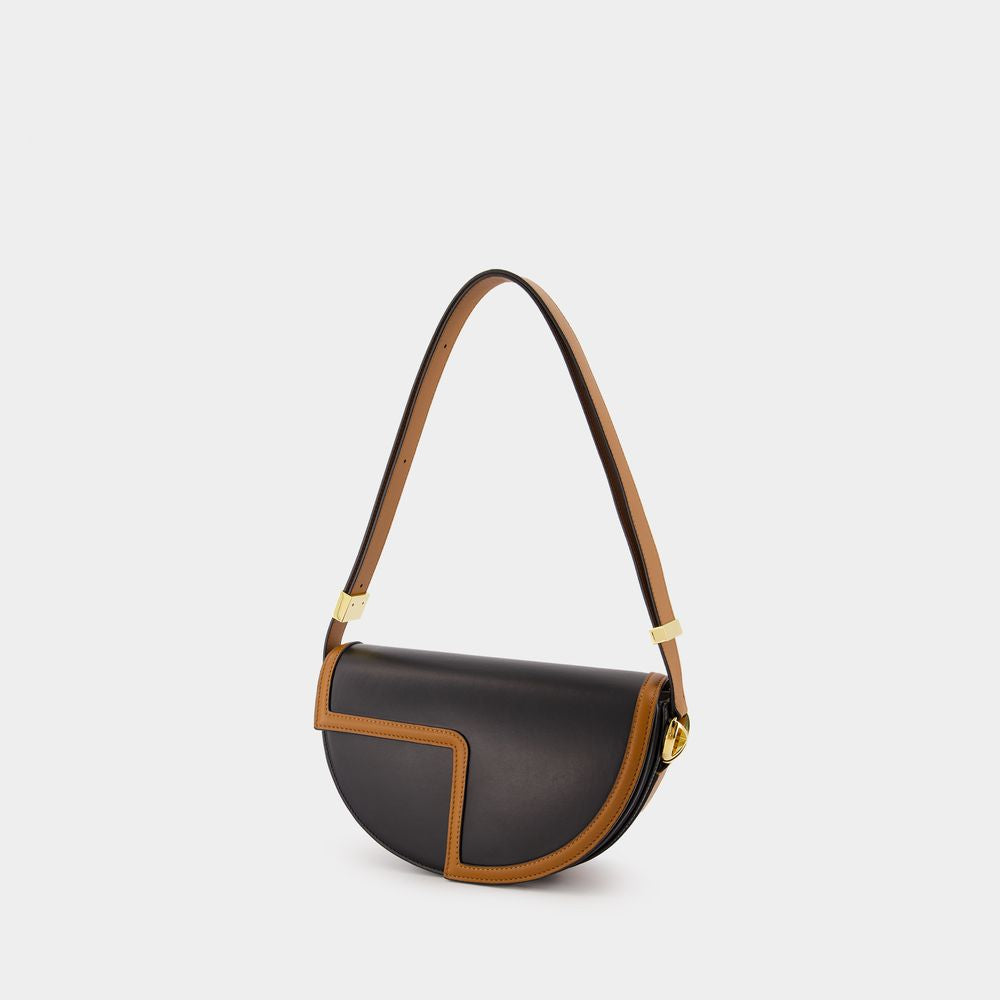 PATOU Elegant Calfskin Mini Shoulder Handbag