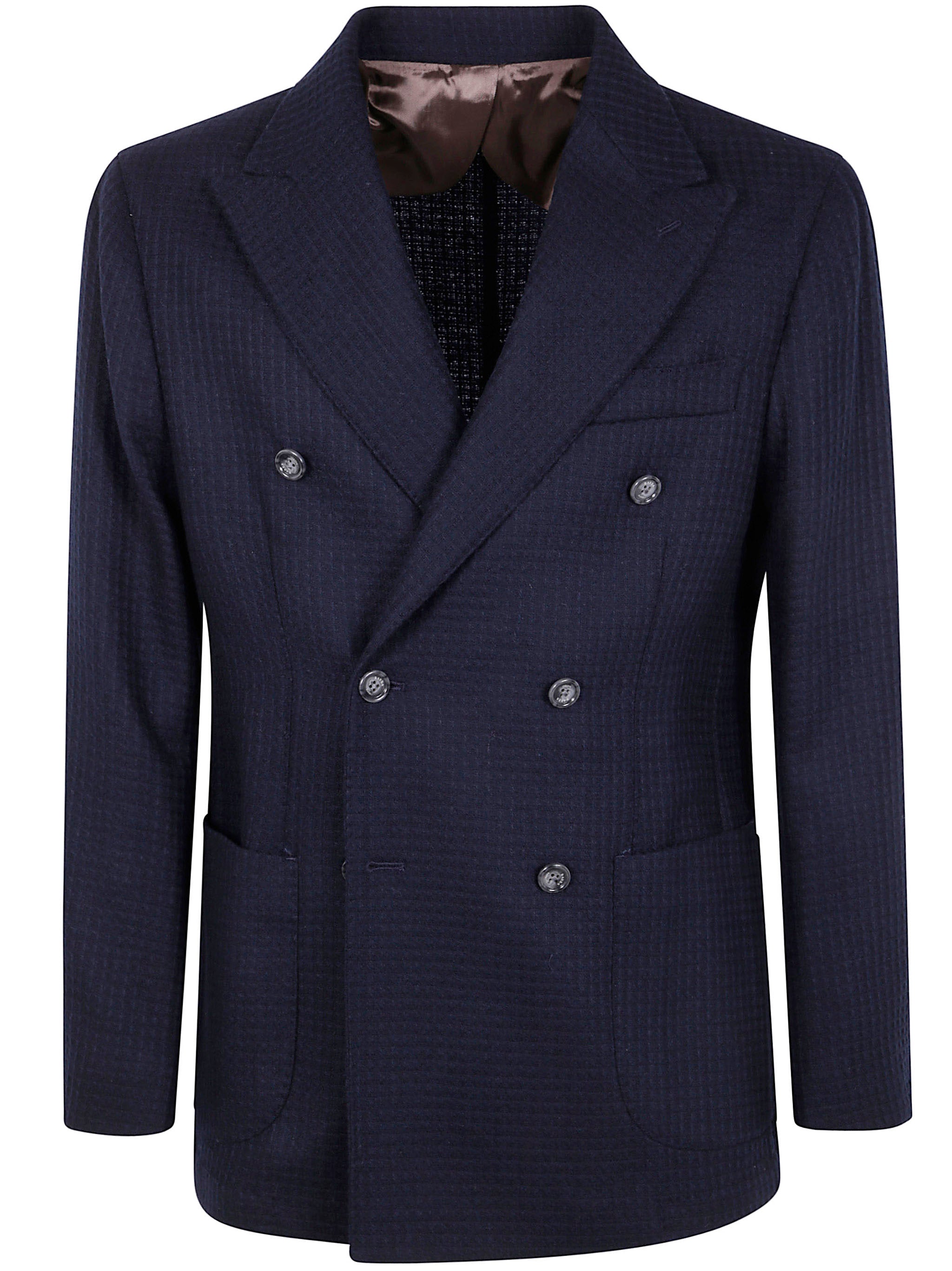 BARBA Napoli Double Layer Wool Cashmere Jacket for Men