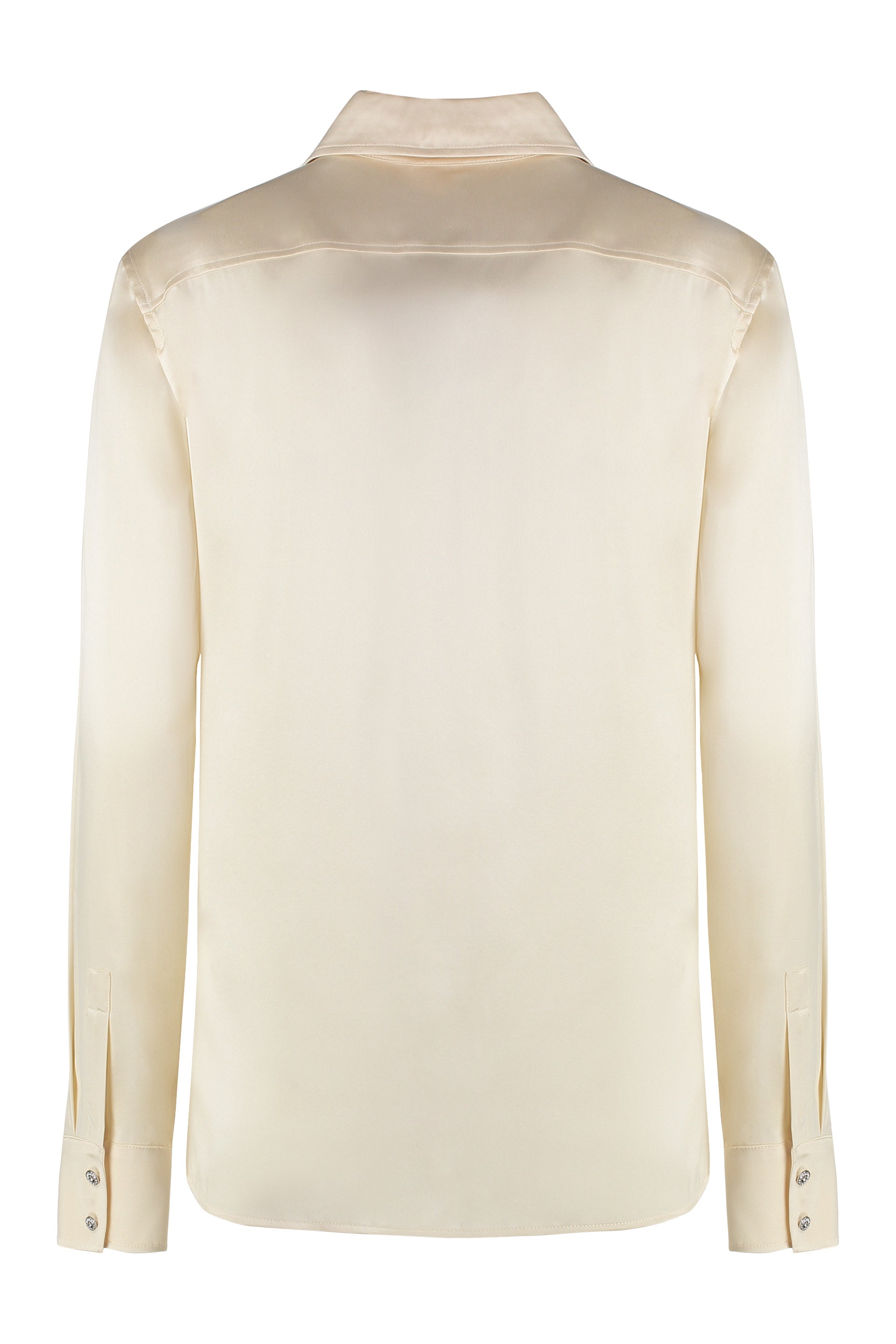 MAX MARA STUDIO Silk Shirt with Embellished Buttons