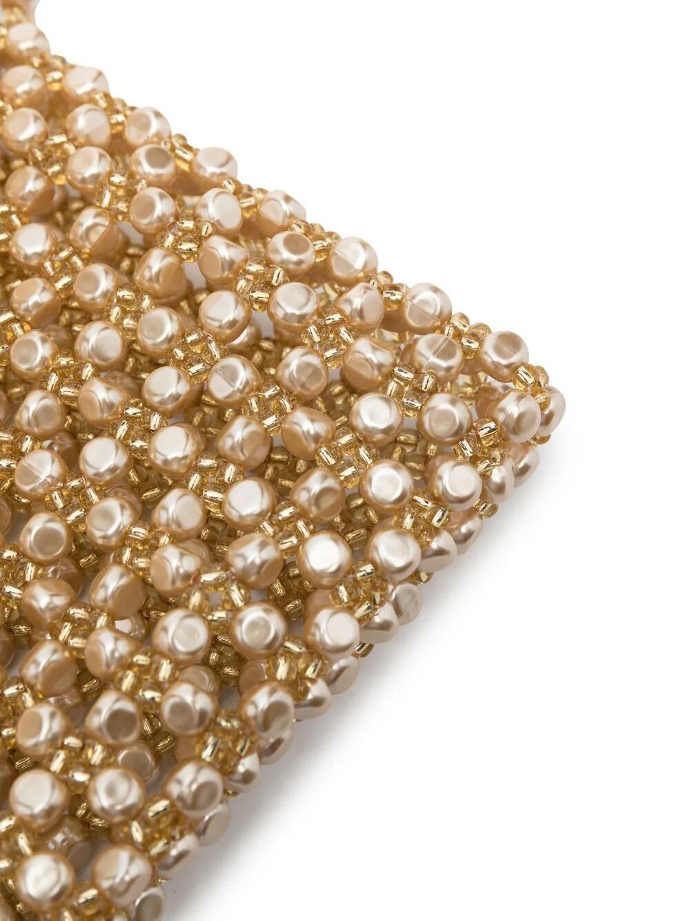 VANINA Mini Metallic Baguette Handbag