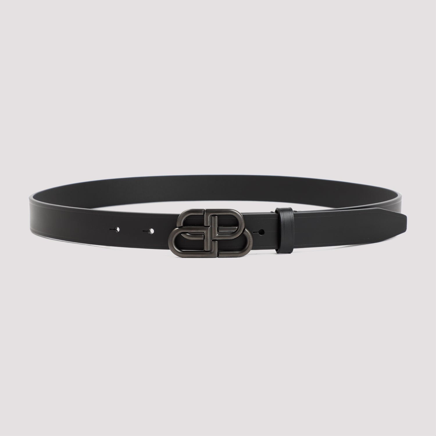 BALENCIAGA BB Leather Belt - 2.8 cm Height