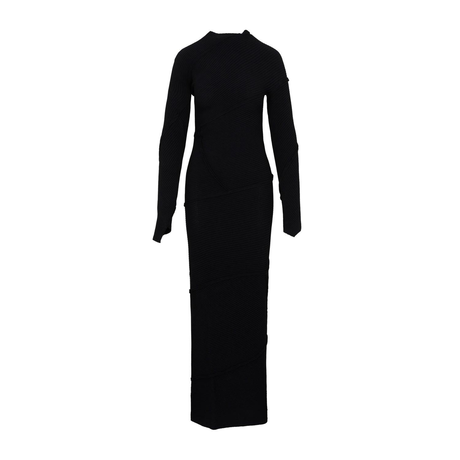 BALENCIAGA Maxi Dress with Ribbed Band for Women